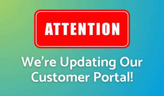 web graphic - we are updating our customer portal