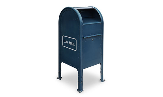 us-mail-old-style-blue-box-on-white